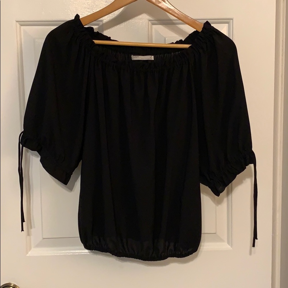 Black blouse top